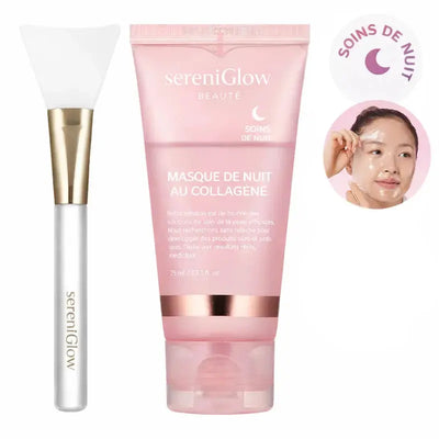 Masque de nuit au collagène sereniGlow bleame-korean-geia